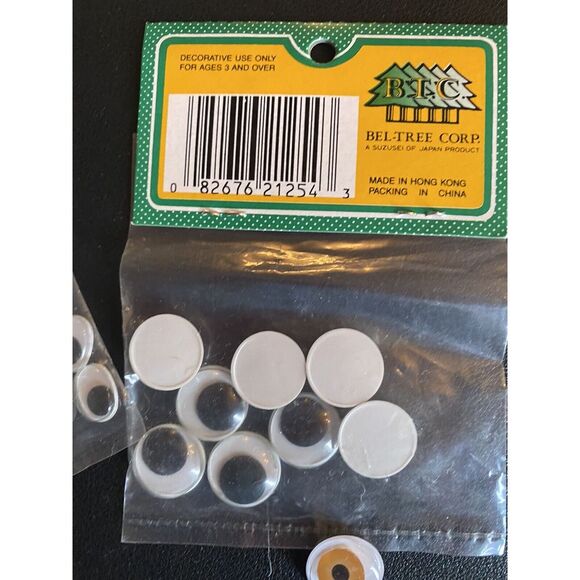 Googly Eyes for Crafts All Colors Round Plastic Wiggle Eyes with Self Sticking - Picture 5 of 10